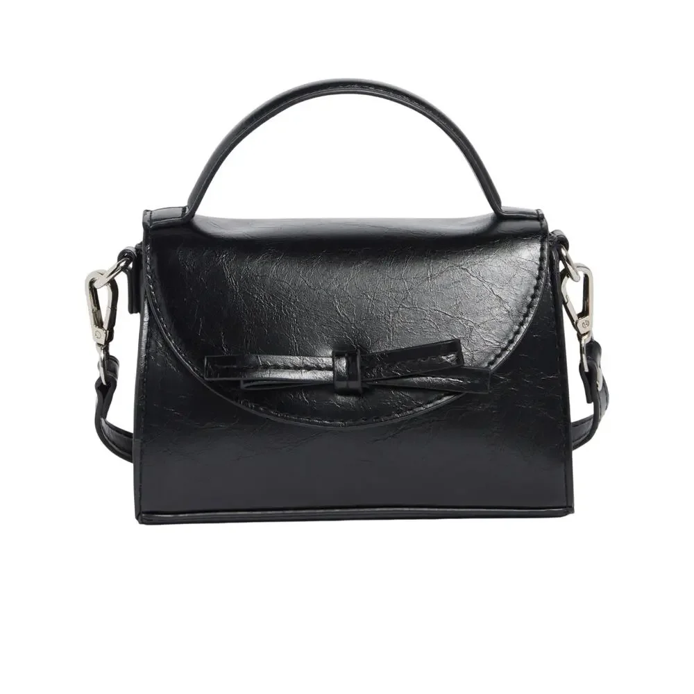 Madden Girl Black Mini Top Handle Purse Crossbody NWOT